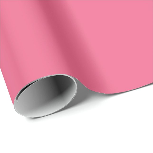 Papel De Presente Rosa Cravo  (Ponta do rolo)