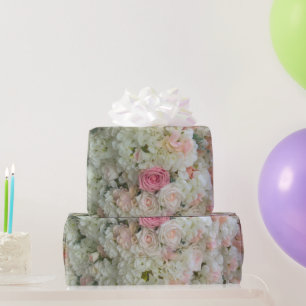 Papel De Presente Rosa de Casamento