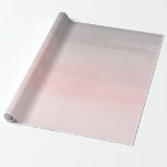 Papel De Presente Rosa de cora & encanto moderno cinzento de Ombre<br><div class="desc">papel de envolvimento feito sob encomenda</div>