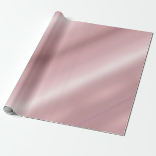 Papel De Presente Rosa Dourado Glamor Moderno de Aspecto Metálico E