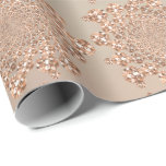 Papel De Presente Rosa Dourado Swarovski Crystals Espiral Infinidade<br><div class="desc">Minimalismo e Elegance Glam e Chic Delicate Wrapling Paper florenceK design</div>