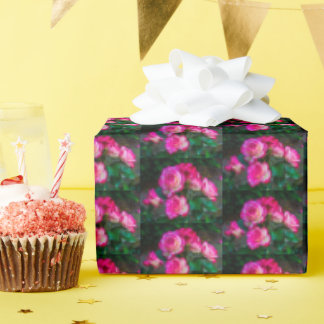 Papel De Presente Rosa Garden