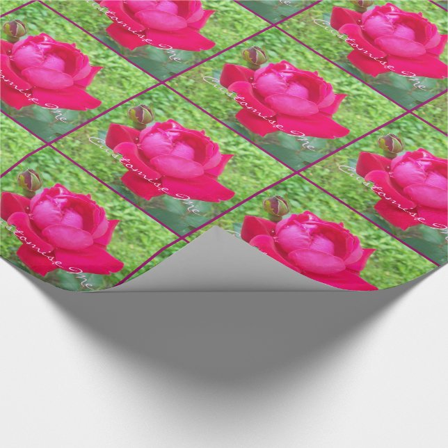 Papel De Presente Rosa in Bloom (Ponta)