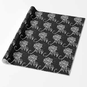 Papel De Presente Rosa preto