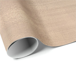 Papel De Presente Rosa Rosa rosa Dourada Faux Sepia Linen Mesh Metál