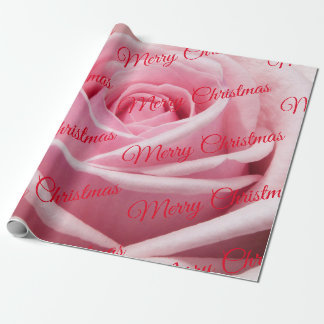 Papel De Presente Rosa Rosa Rosa Feliz Natal