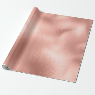 Papel De Presente Rosa Rosa Rosa Rosa Dourada Pincel Pessegueira Pav