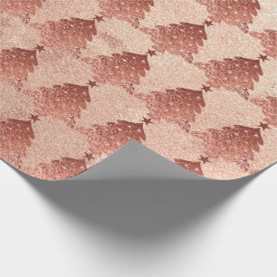 Papel De Presente Rosa Rosa Rosa Rosa Rosa Rosa Rosa Dourada, Árvore