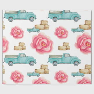 Papel De Presente Rosa russo