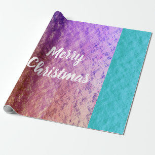 Papel De Presente Rosa Rústico Azul Azul Rosa Dourado Feliz Natal F
