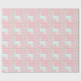 Papel De Presente Rosa Suave Menina 