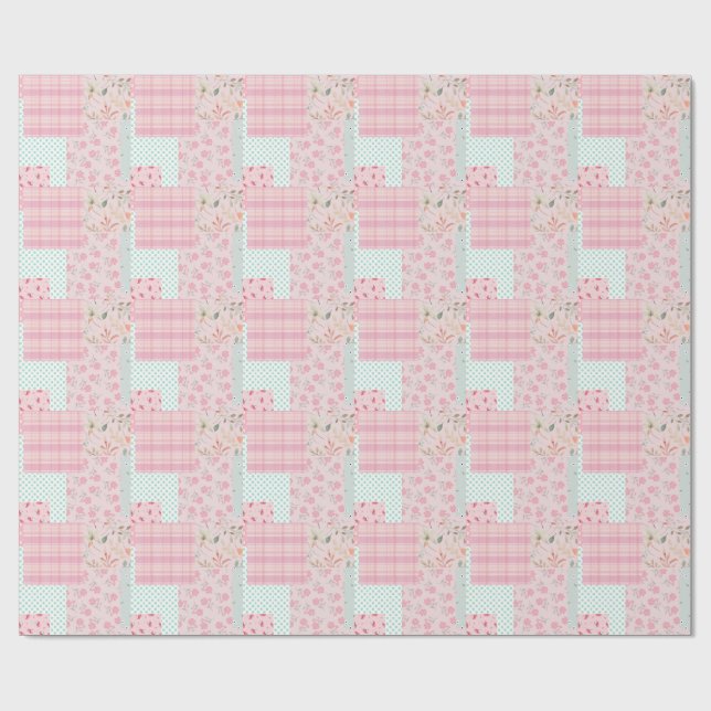 Papel De Presente Rosa Suave Menina  (Aberto)