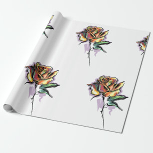 Papel De Presente Rosas