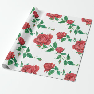 Papel De Presente Rosas