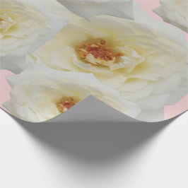 Papel De Presente Rosas brancas modernas e bonitas para seu fundo ro
