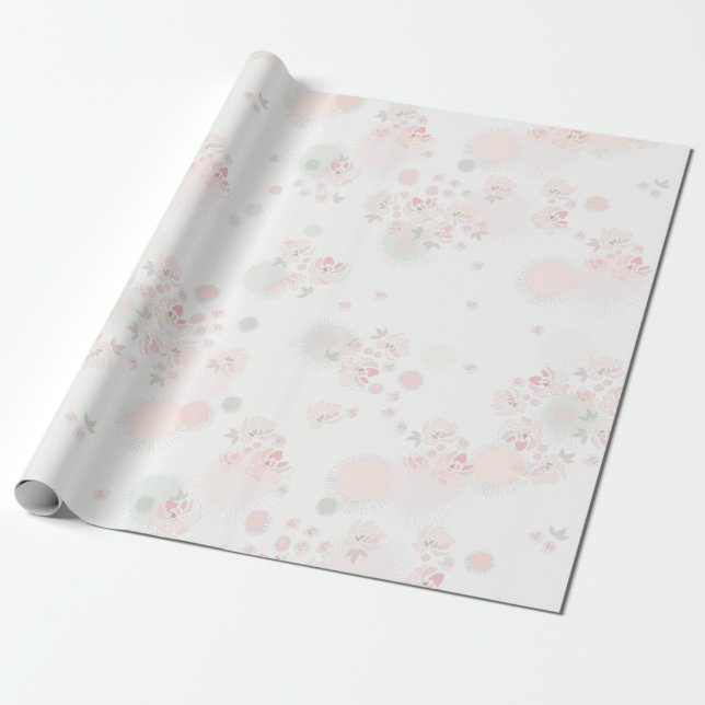 Papel De Presente Rosas de chá de suavidade (Desenrolado)