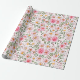 Papel De Presente Rosas de jardim de delírio