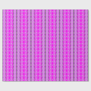 Papel De Presente Rosas e Ondas Flores-de-copo