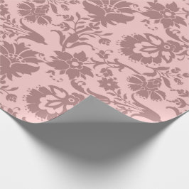 Papel De Presente Rosas Floral Blush Pink Pastel Mauve Lilac Royal