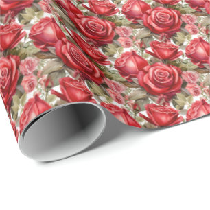 Papel De Presente Rosas vermelhas
