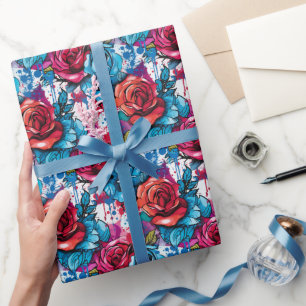 Papel De Presente Rose Graffiti Urban Streetwear