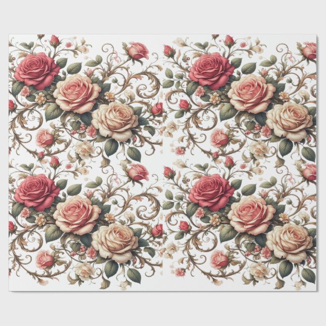 Papel De Presente Rose Symphony (Aberto)