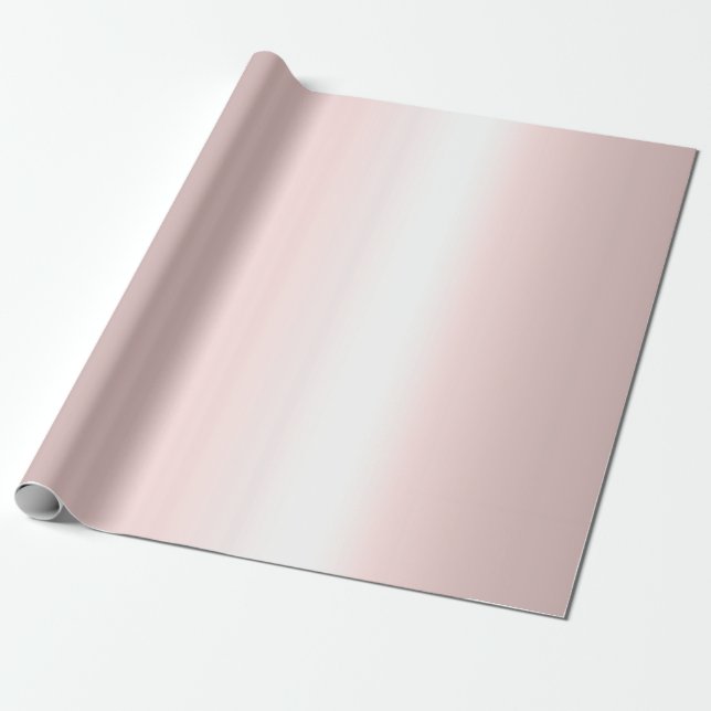 Papel De Presente Rosegold de aparência metálica Dourada e Elegante  (Desenrolado)