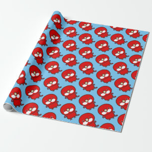 Papel De Presente Rosella Oriental Vermelha