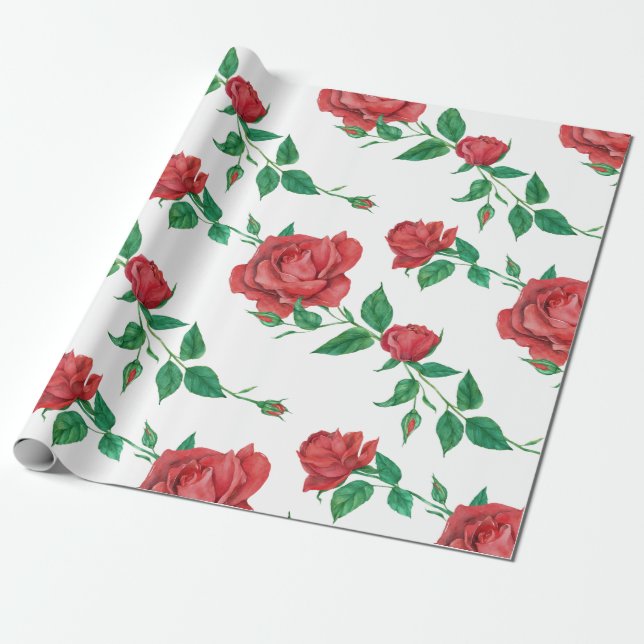 Papel De Presente Roses (Desenrolado)