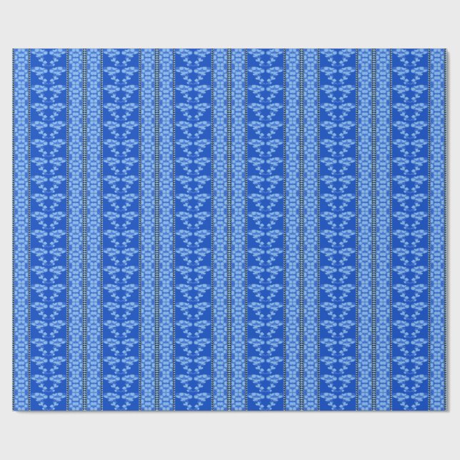 Papel De Presente Roses And Waves Roses (Aberto)