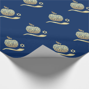 Papel De Presente Rosh Hashanah, Jewish New Year Gift Wrappaper
