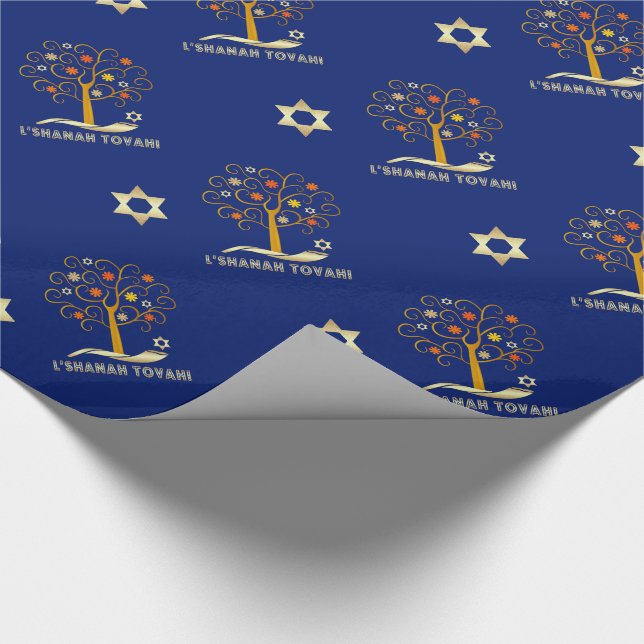 Papel De Presente Rosh Hashanah, Presente Judeu de Ano Novo (Ponta)