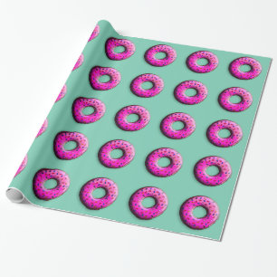 Papel De Presente Rosquinha pálida com aspersores coloridos + suas i