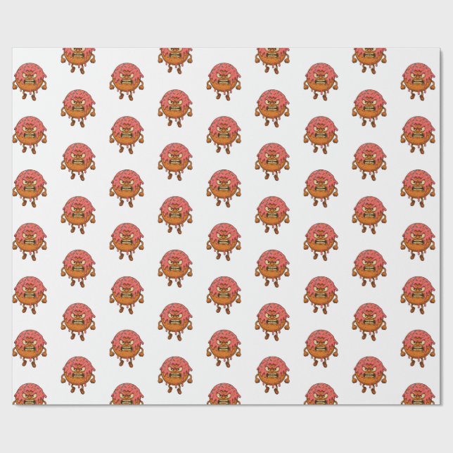 Papel De Presente Rosquinhas com raiva II (Aberto)