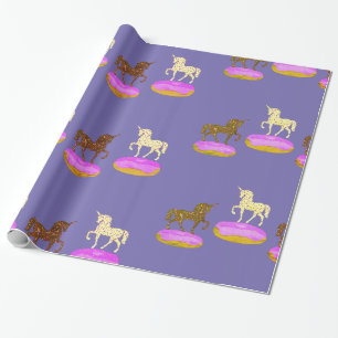 Papel De Presente Rosquinhas do Unicorns Mestrado