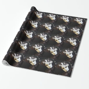 Papel De Presente Rosto de Boneca Assustadora