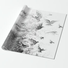 Papel De Presente Rosto de Sonho 