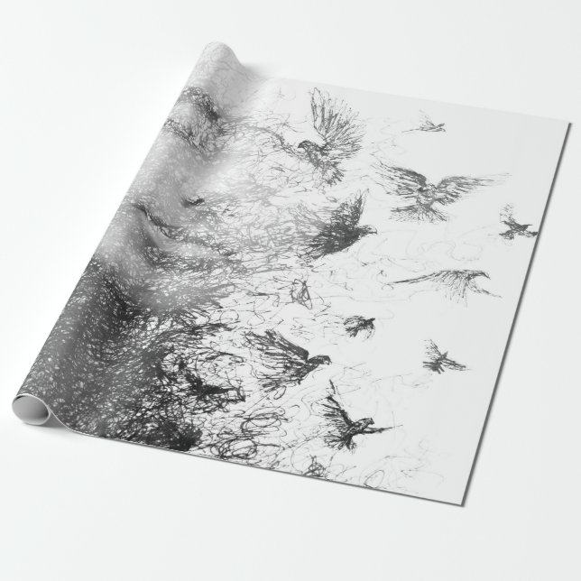 Papel De Presente Rosto de Sonho  (Desenrolado)