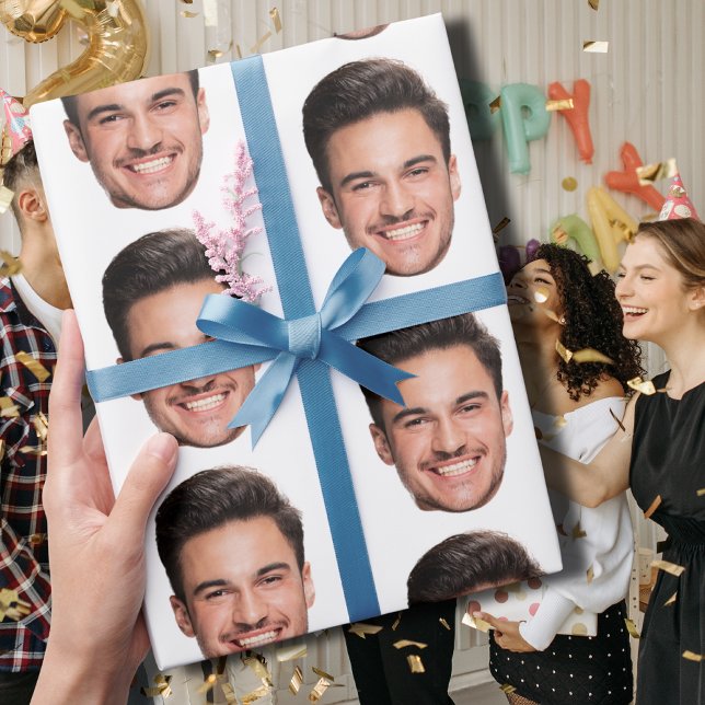 Papel De Presente Rosto Personalizado (Criador carregado)