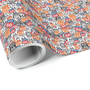 Papel De Presente Rota 66