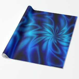 Papel De Presente Rotação Azul