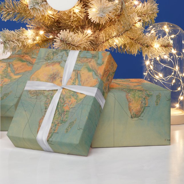 Papel De Presente Rotas marítimas de transporte de estações de combu (Feriados)