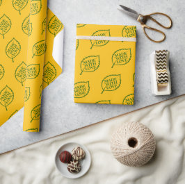 Papel De Presente Rótulo da Natureza - FEITO COM AMOR - FOLHA 1