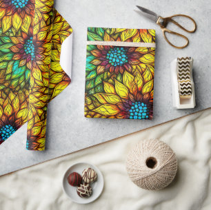 Papel De Presente Rótulos Elegantes Faux Padrão de Vidro Mantido