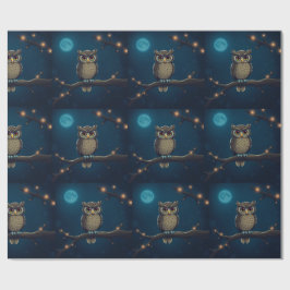 Papel De Presente Roubo de presentes de coruja