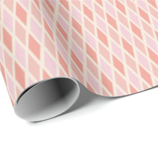 Papel De Presente Rouge Cor-de-rosa Harlequim Diamante Pré-ppy Ikat