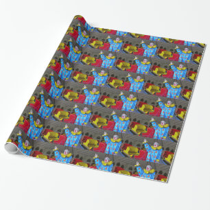 Papel De Presente Roundabout Clown