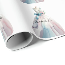 Papel De Presente Roupa de Noiva para Chá de Noiva Noiva Prestes a C