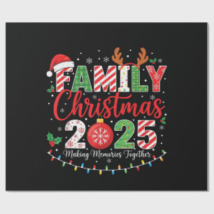 Papel De Presente Roupas de Natal 2025 para Família Conjuntos Combin