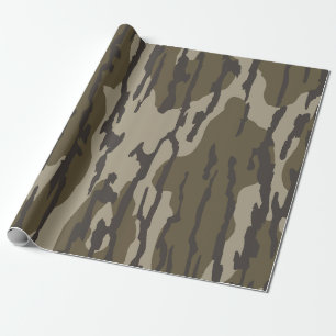 Papel De Presente Roupas e Equipamentos de Caça Camuflados Bottom La